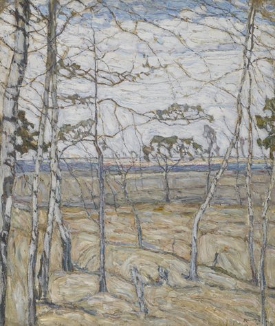 Birch Trees by Abraham Anshelovich Manievich